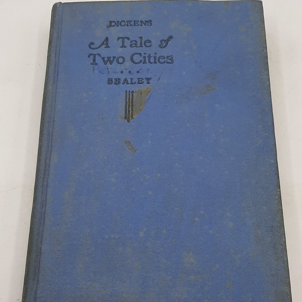 Dickens A Tale of Two Cities Sealey Hard Cover Book 1935 Illustrated Vintage